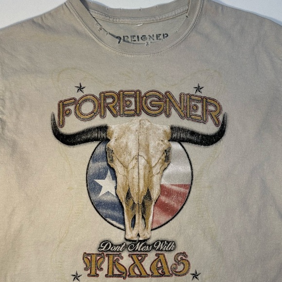 Foreigner Crop Vintage tee - Picture 2 of 8